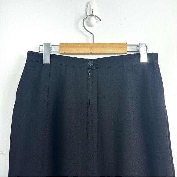 Vintage 80’s Louis Feraud Black Pencil Skirt - Picture 3 of 12